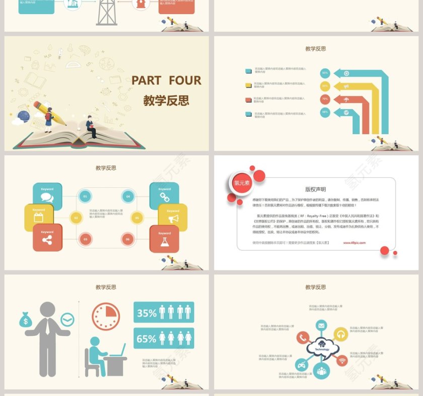 信息化教学工作汇报ppt模板第4张