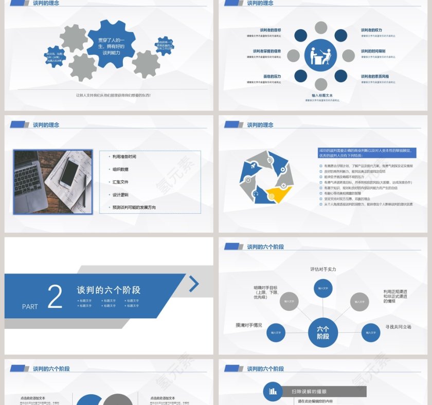 商务企业谈判技巧培训PPT模板第2张