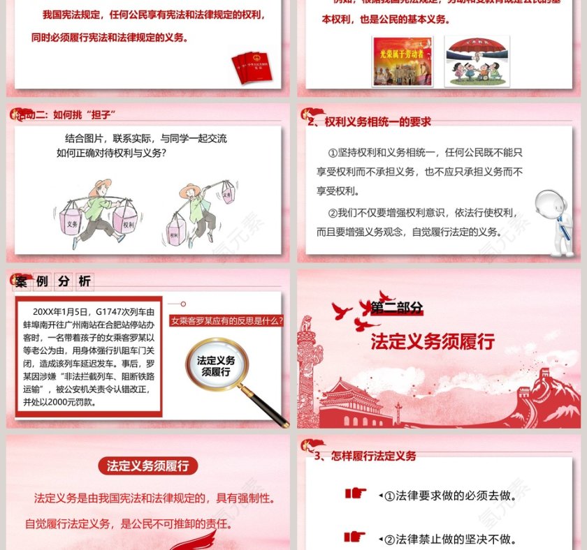 第二单元  理解权利义务 PPT模板第3张