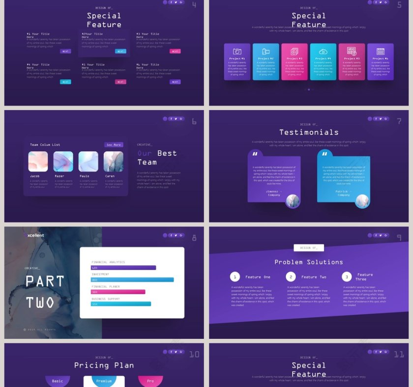 科技风工作概述工作计划PPT 第2张