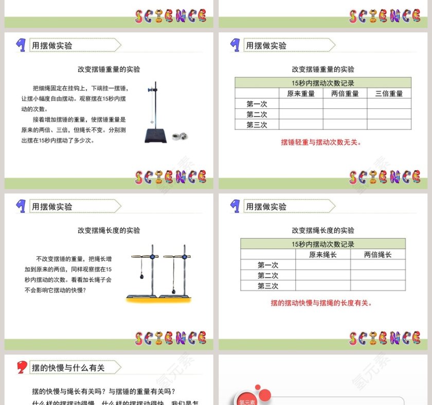 摆的研究教学ppt课件第2张