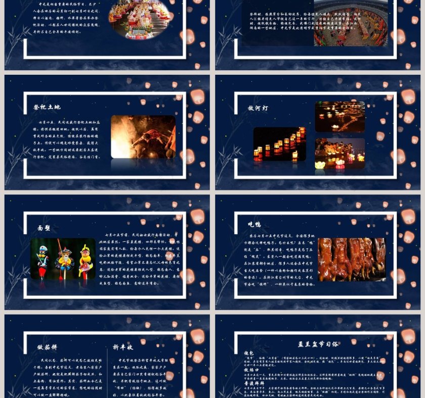 中元节节日ppt第3张