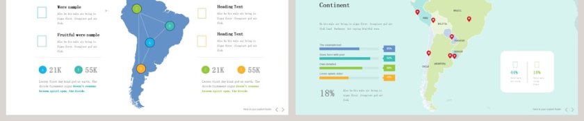 中国地图世界地图PPT模板第12张