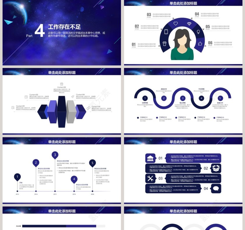 互联网工作总结PPT模板第5张