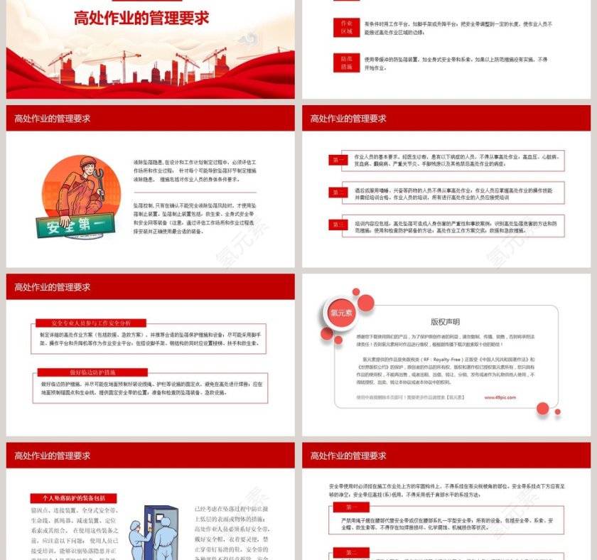 高处作业安全培训PPT模板第3张