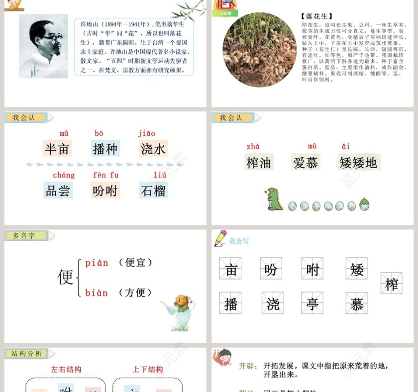落花生语文教学PPT课件第2张