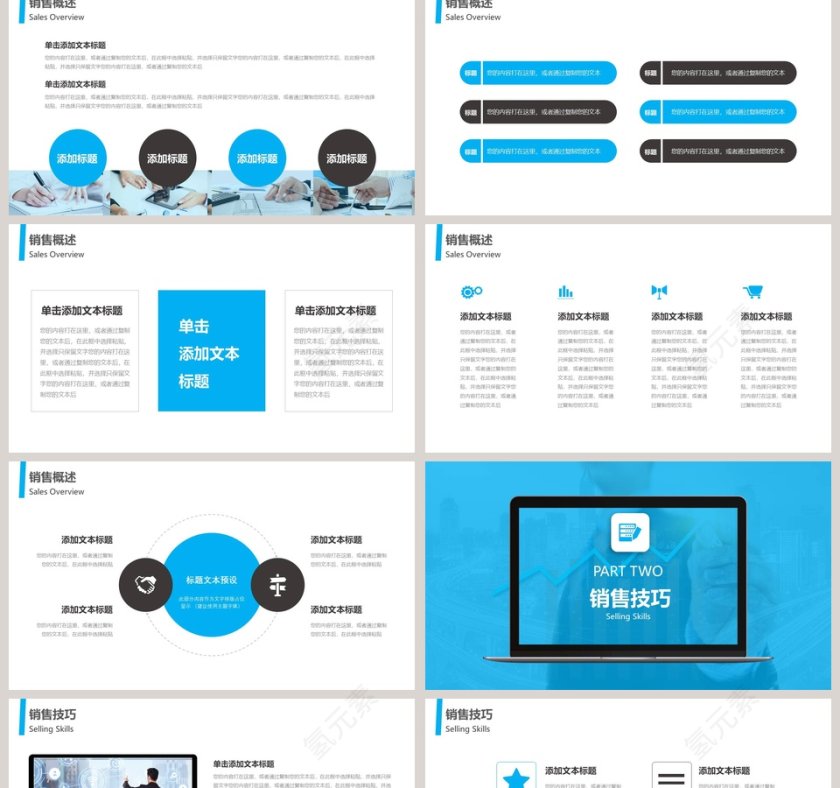 商务销售培训PPT模板第2张