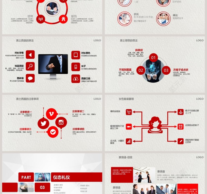 企业商务礼仪培训PPT模板第3张