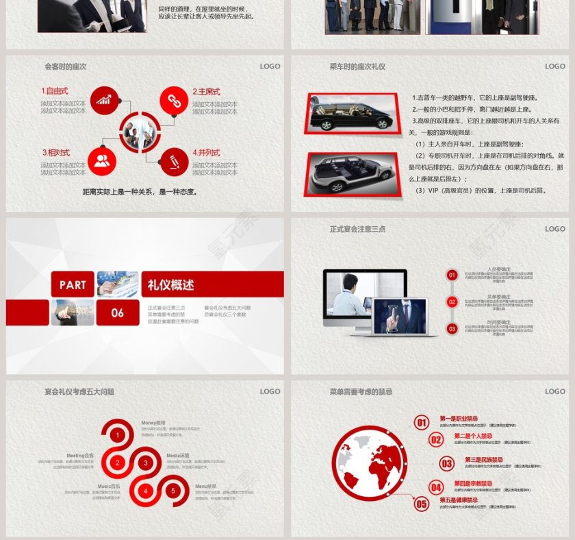 企业商务礼仪培训PPT模板第7张