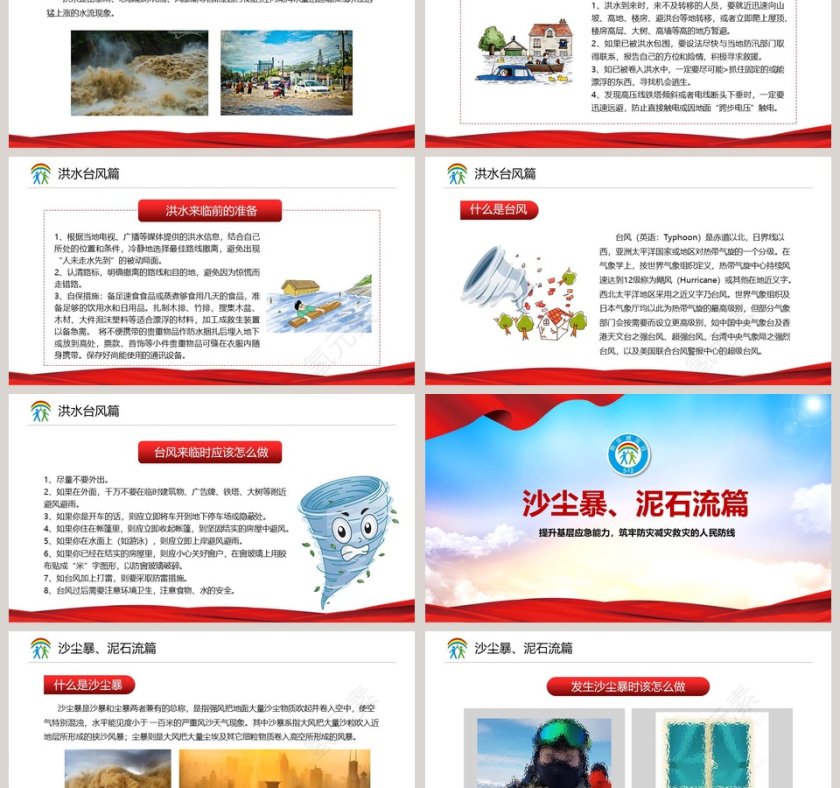 防范化解灾害风险筑牢安全发展基础全国防灾减灾日宣传活动PPT模板第6张