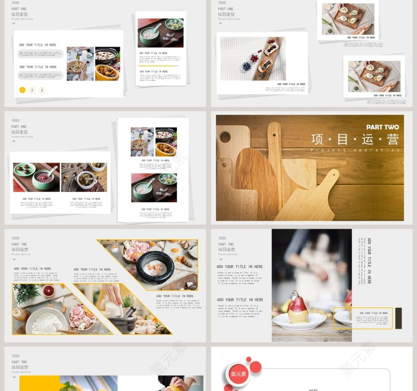 美食品牌商务模板餐饮产品介绍ppt 第2张