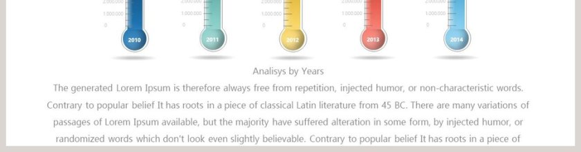 创意温度计形PPT柱形图素材第2张