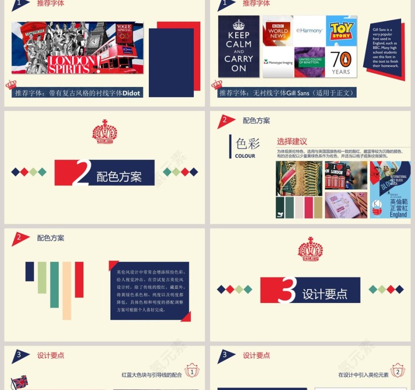 一起来做英伦风ppt第2张