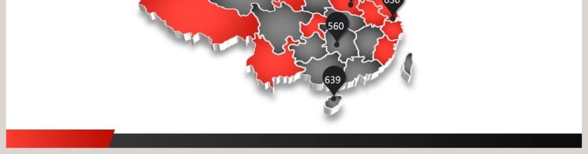 立体中国地图PPT模板素材第2张