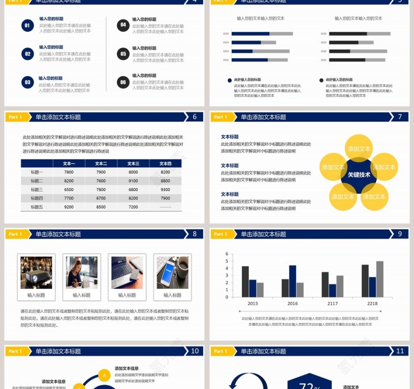 财务统计数据汇报总结PPT第2张