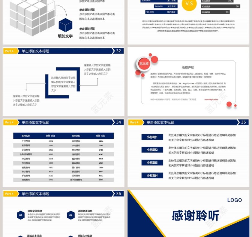 财务统计数据汇报总结PPT第6张
