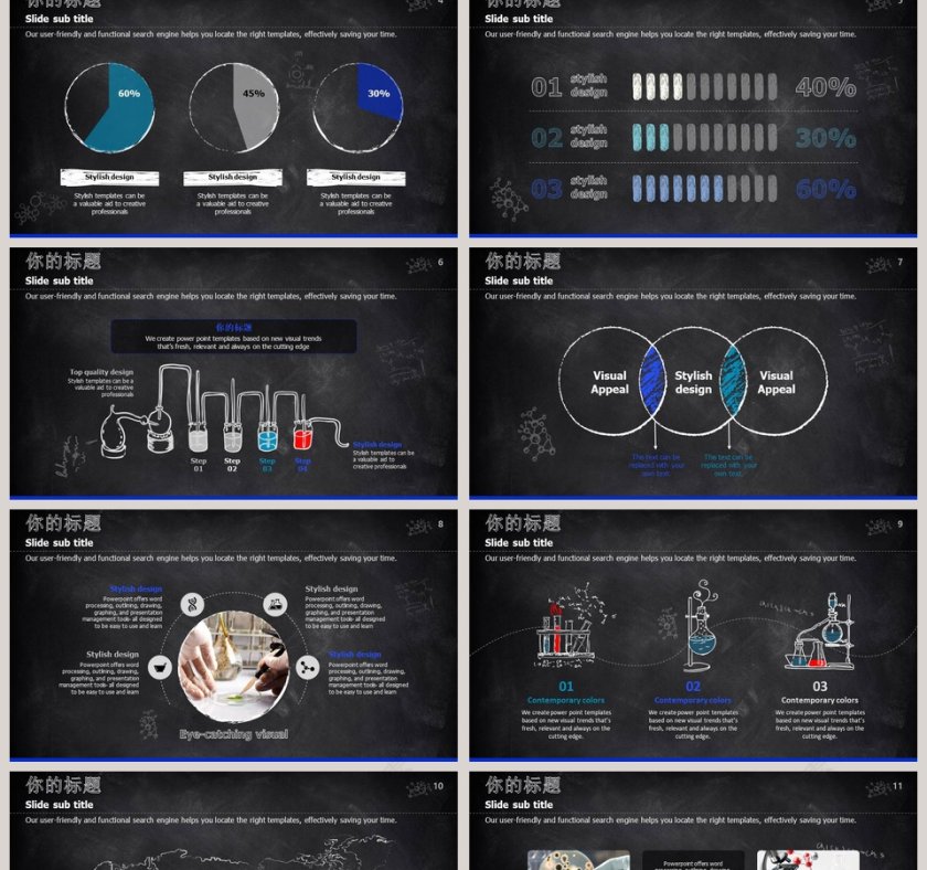黑色简约大气化学实验报告PPT 第2张