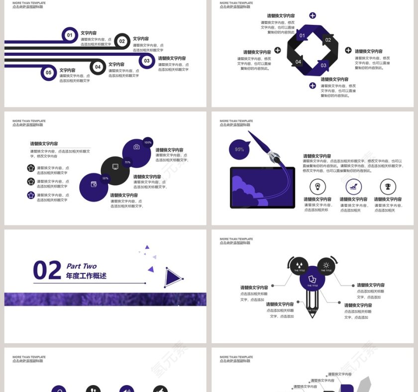 简约人事部工作总结汇报PPT模板第2张