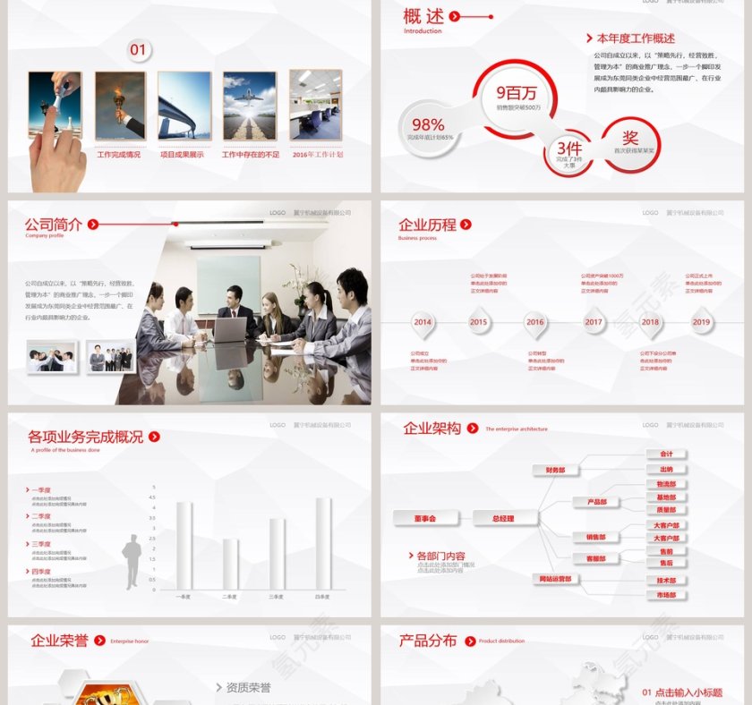年终总结新年计划PPT模板第2张