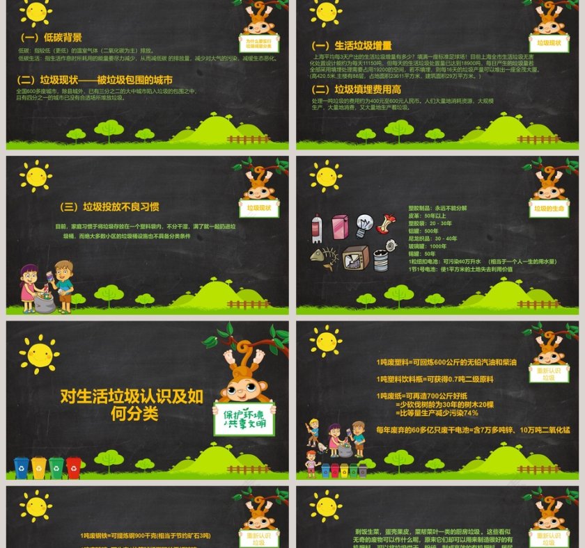 生态增城低碳行垃圾分类要先行垃圾分类环保ppt第2张
