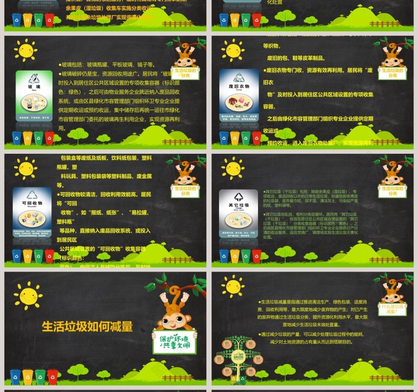 生态增城低碳行垃圾分类要先行垃圾分类环保ppt第4张