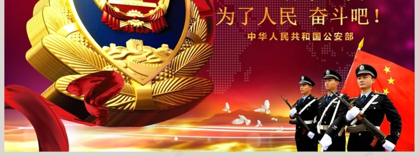 公安系统专用工作汇报PPT公安PPT第7张