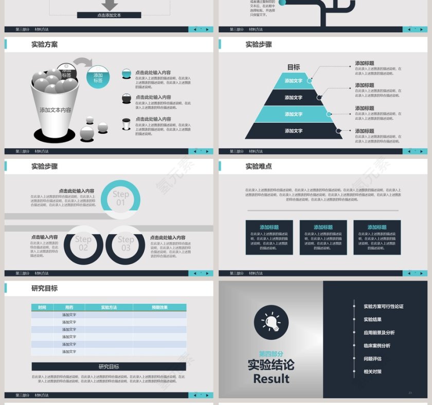 简洁医疗医学ppt模板设计第4张