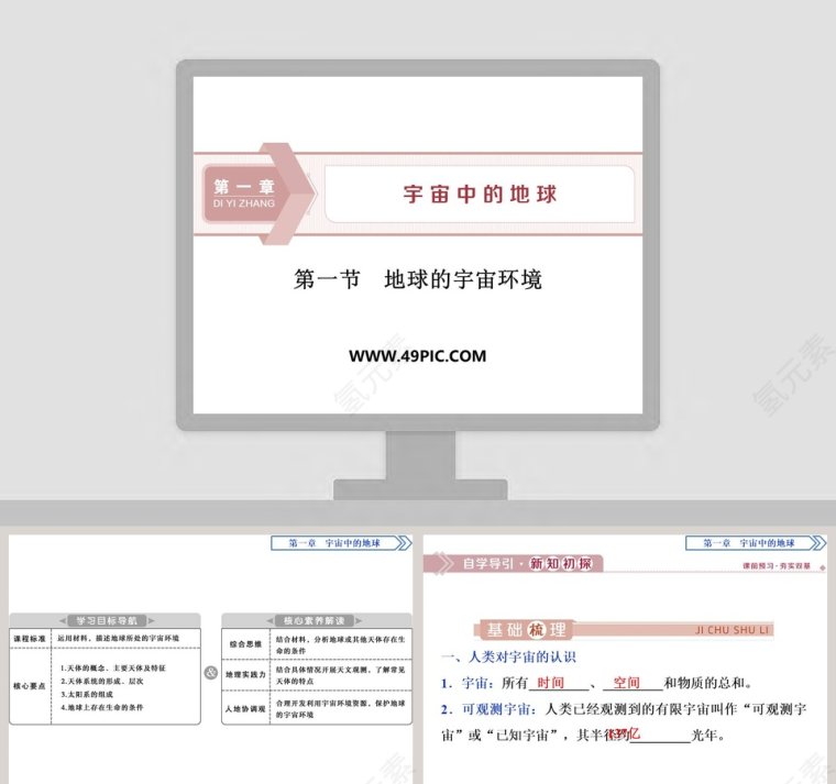 第一节地球的宇宙环境教学ppt课件第1张