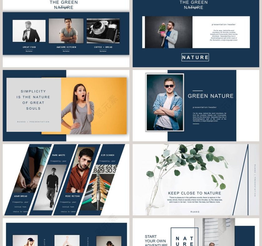 欧美风简约精美工作计划总结PPT第2张