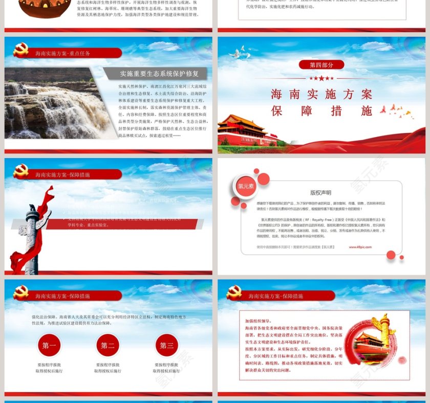 背景学习生态文明试验区海南实施方案PPT模板第4张