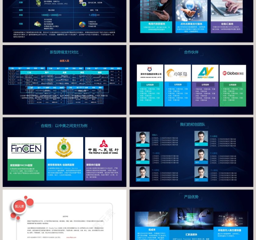 基于区块链的跨境支付联盟产品发布会PPT第3张