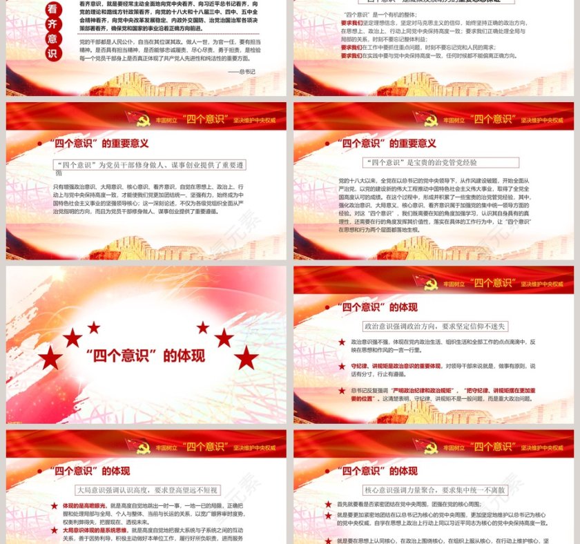 牢固树立“四个意识”坚决维护中央权威党务知识培训PPT第3张