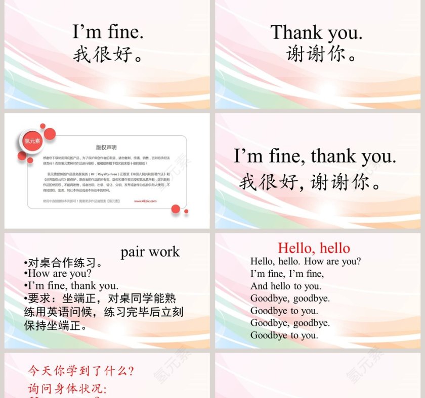 Lesson 2  How are you-Unit 1 Greetings教学ppt课件第2张