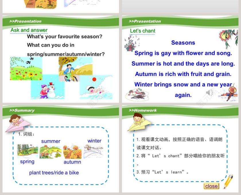 Unit2 Spring is Coming-第教学ppt课件第4张