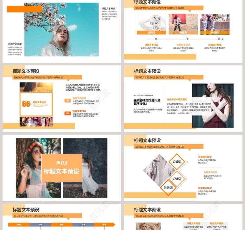 黄色简约大气服装品牌营销PPT第2张