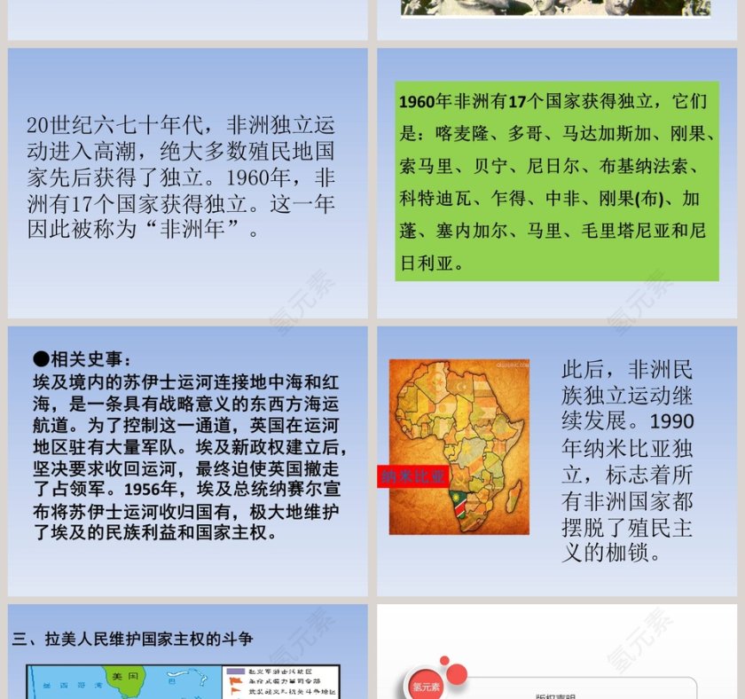 第-课亚非拉国家的新发展教学ppt课件第4张