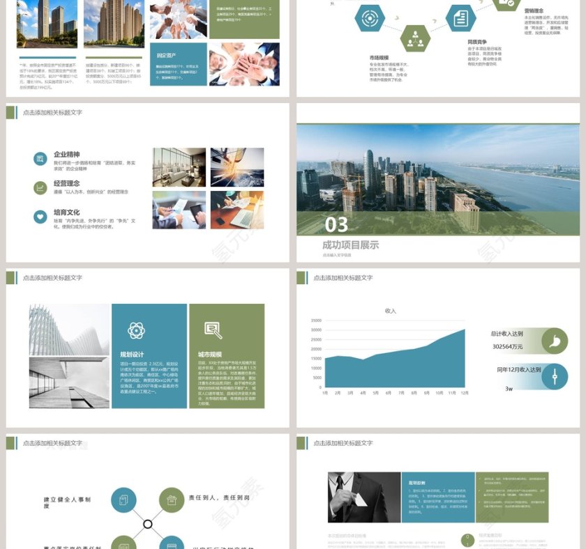 房地产年终汇报总结PPT模板第3张