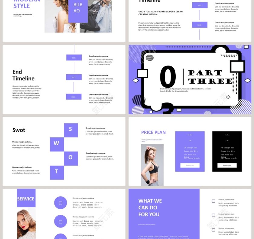 大气蓝色创意通用PPT模板第3张