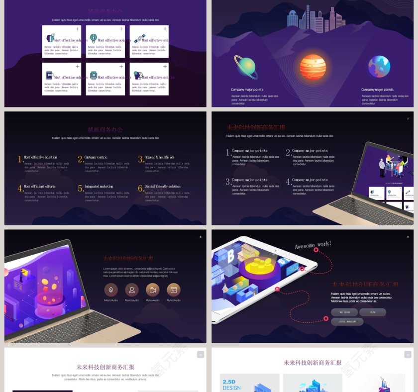 未来科技创新商务汇报第2张