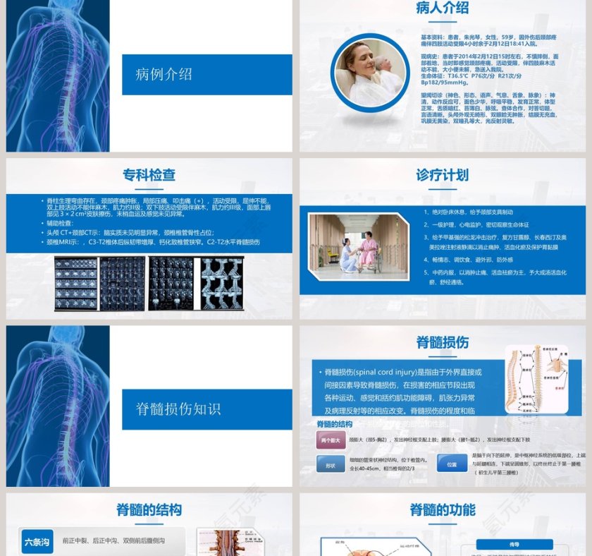 简约大气脊髓损伤护理查房PPT第2张