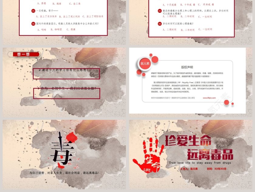 珍爱生命远离毒品主题班会ppt模板第6张