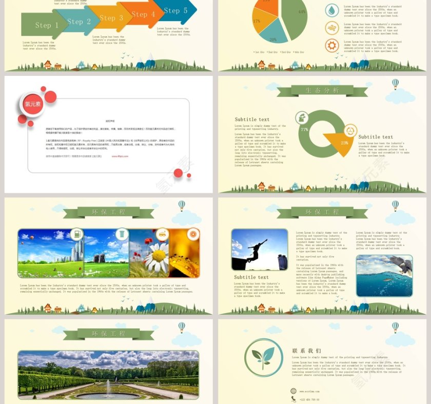 生态环保项目介绍环保PPT模板第3张