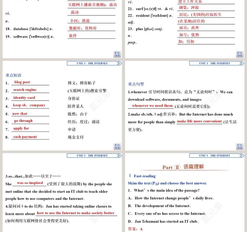 Section   Listening and Speaking-Reading and ThinkingComprehending教学ppt课件第5张