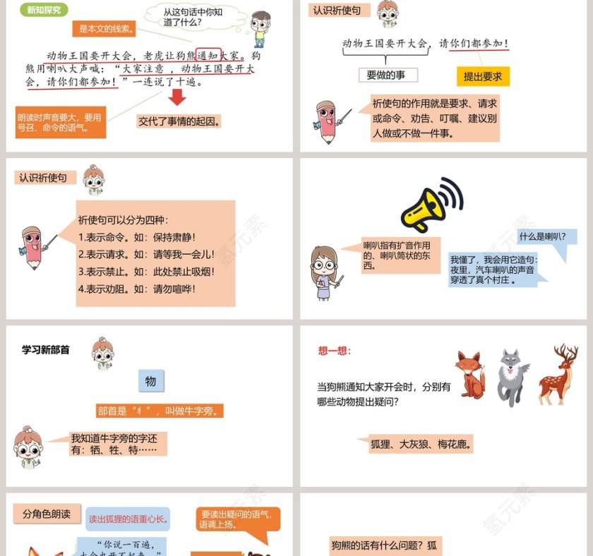 课文解析动物王国开大会语文课件PPT第2张