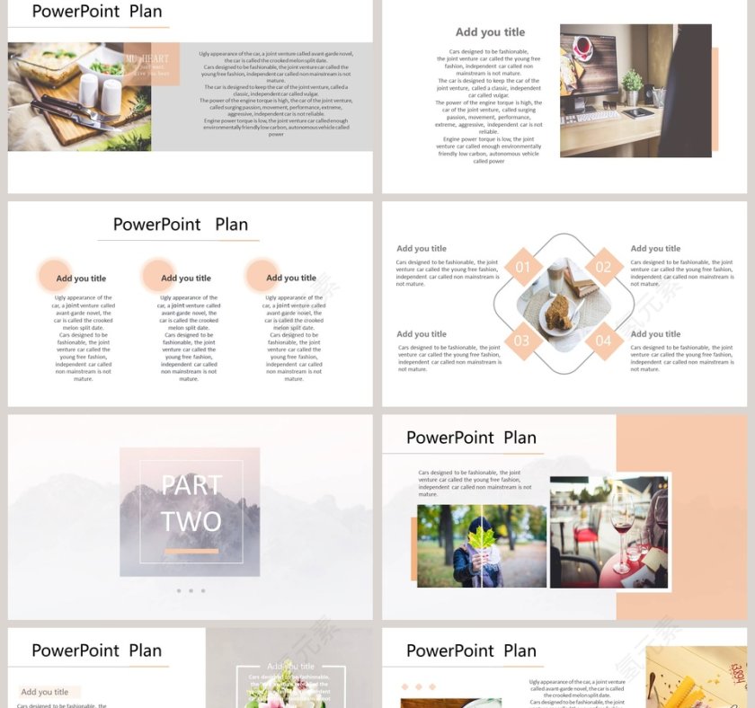 文艺清新画册 PPT第2张