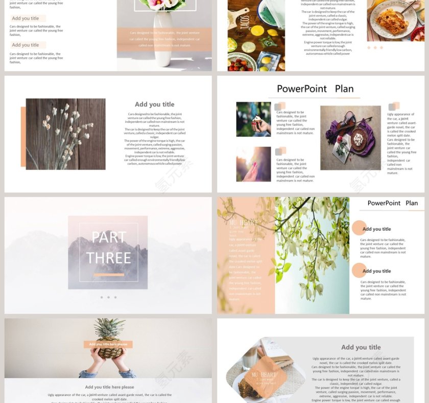 文艺清新画册 PPT第3张