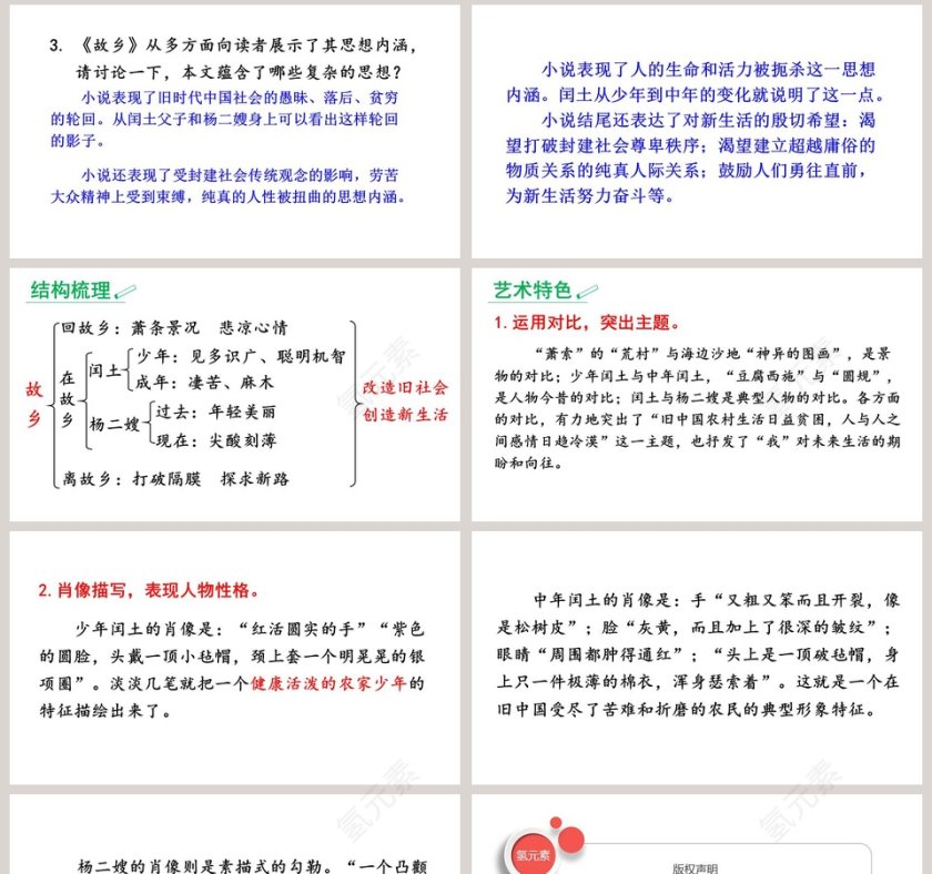 课文解析故乡语文课件PPT第8张