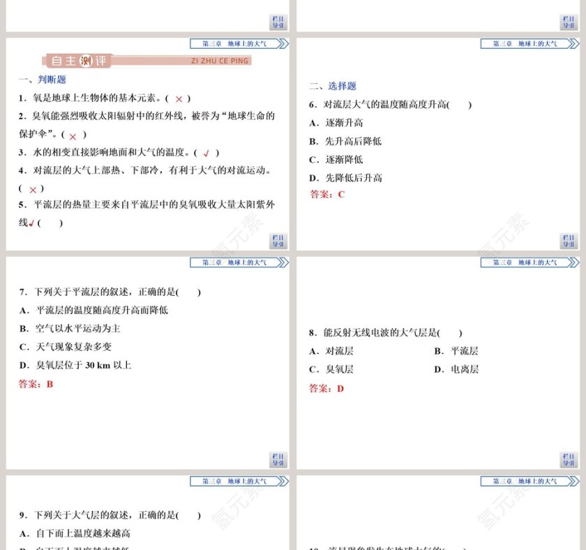 第一节大气的组成与垂直分层教学ppt课件第4张