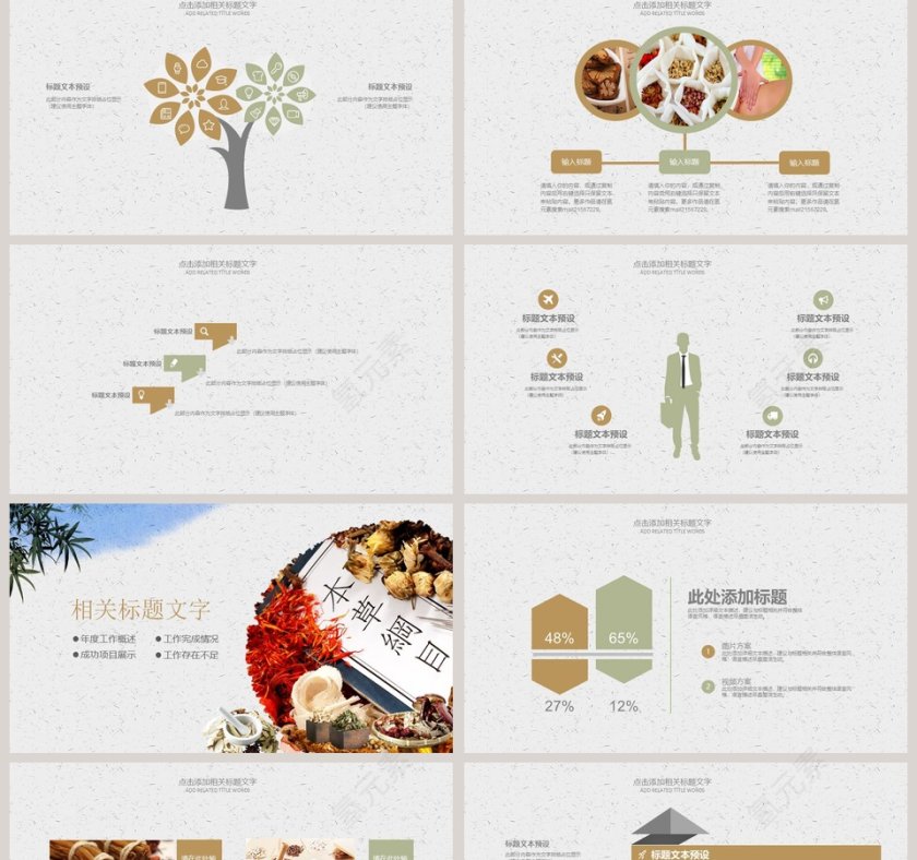 中医中药模版工作概述PPT 第2张