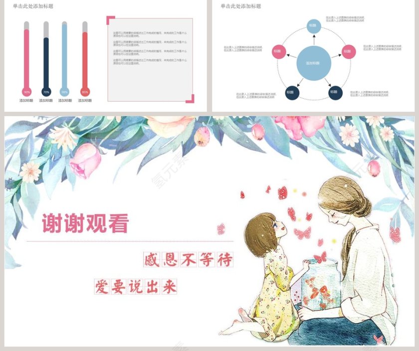 感恩母亲节母亲节来源PPT模板第5张